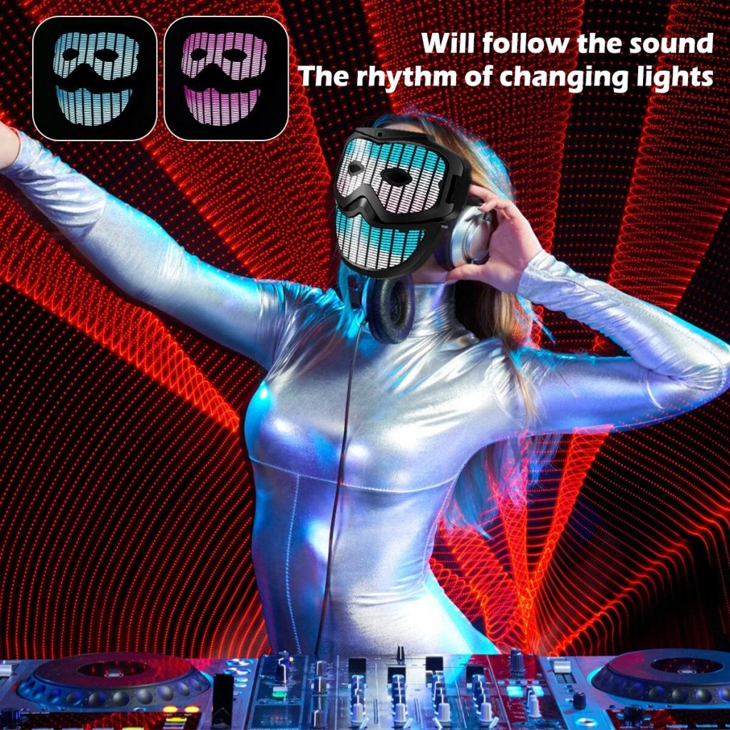 Led svetljeca maska koja reaguje na zvuk