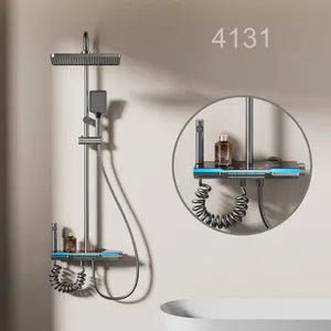 Luksuzni zidni tuš sa dodacima i displejom