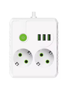 Dupla utičnica sa 3 USB port 2500W