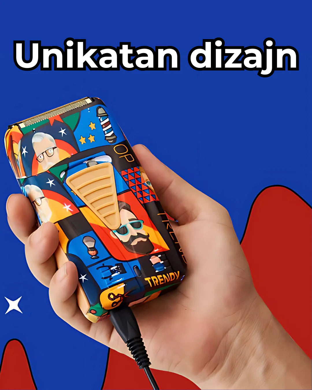 Masinica za sisanje + Masinca za brijanje Rozia Graffiti