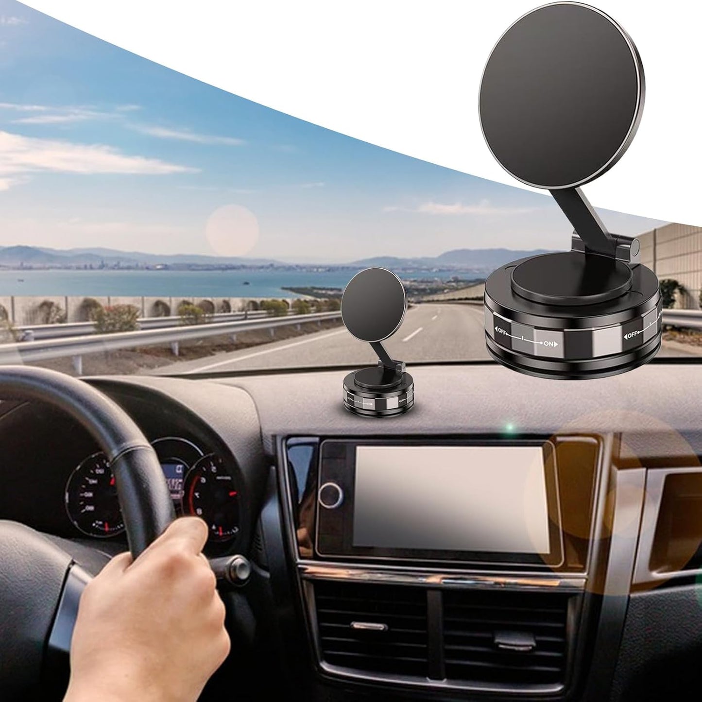 Drzac za telefon magnetni na vakum 2u1