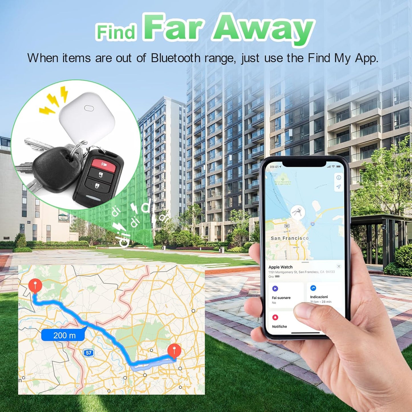 Bluetooth lokator X-TAG