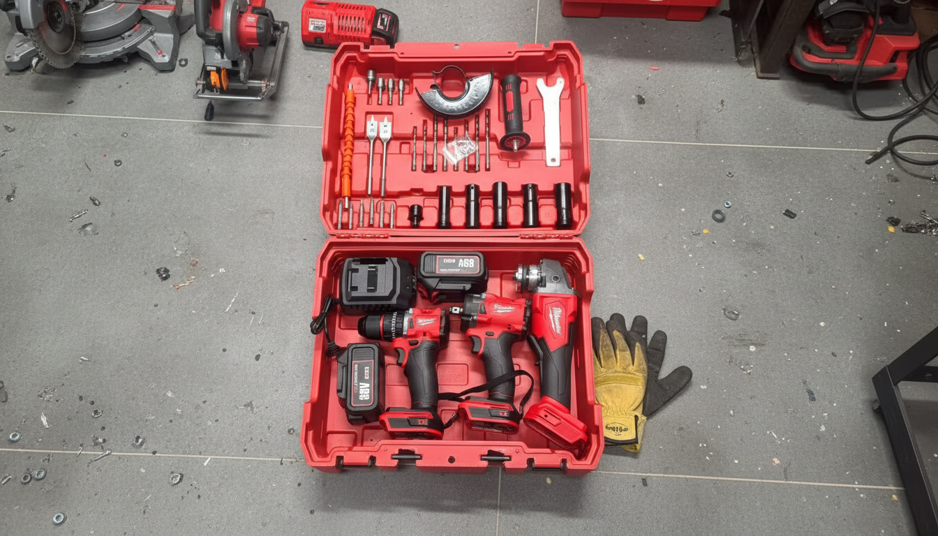 Mega Aku Set 88V – 3 Alata u 1 + 2 Baterije i Kofer – Sve što vam treba!