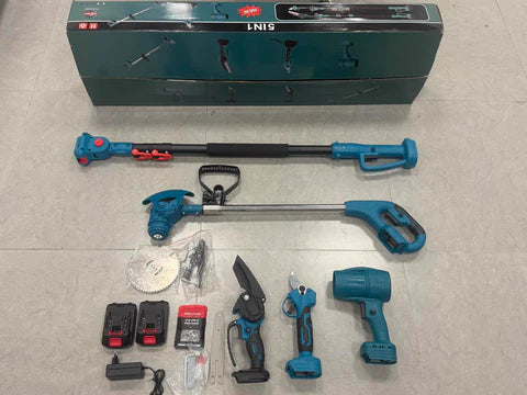 Aku makaze / testera / trimer / duvac i teleskop 5u1