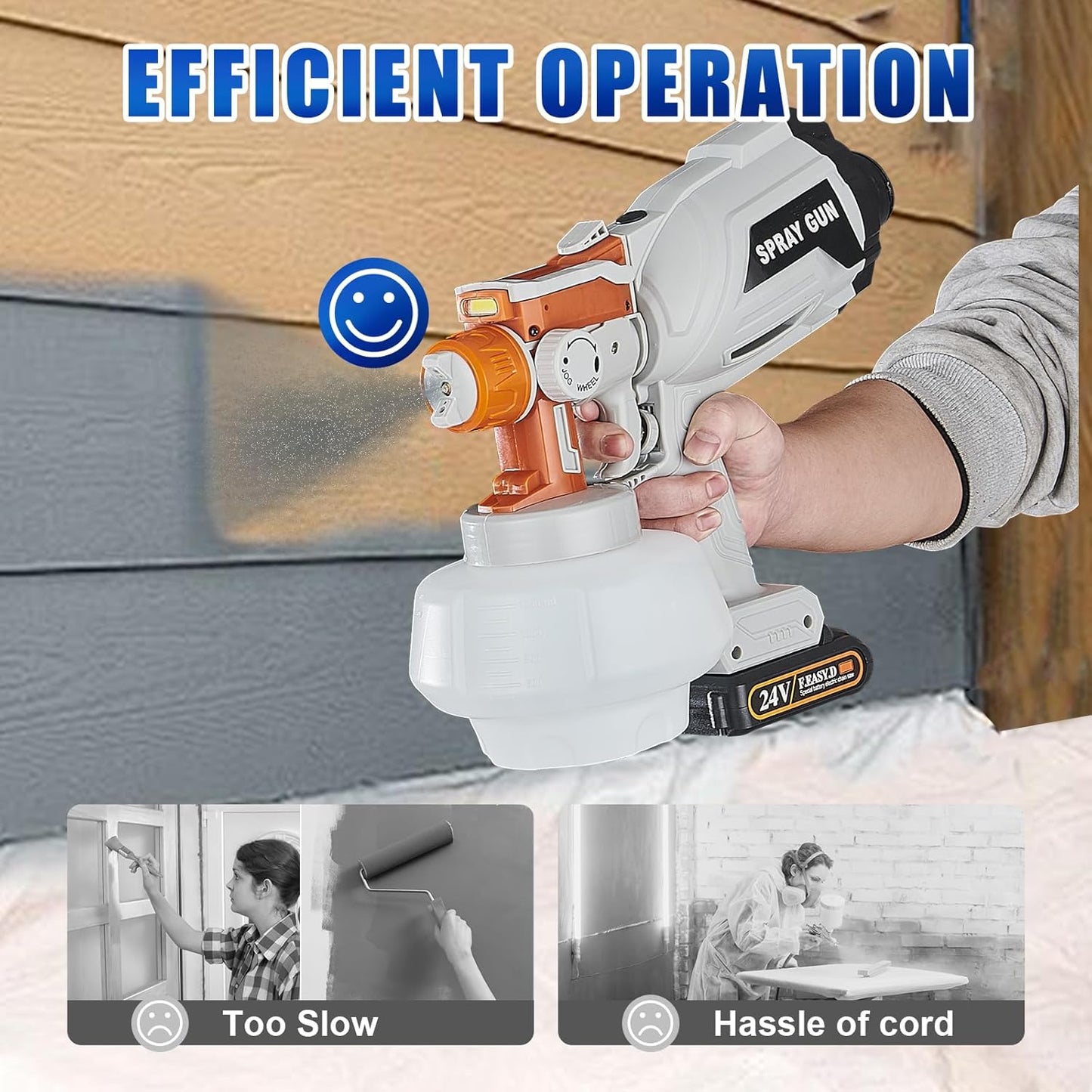 Aku pištolj za precizno farbanje led svetlom