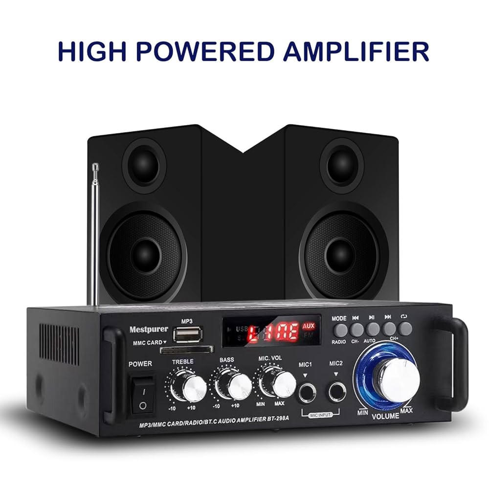 BT-298 Pro HiFi Bluetooth Pojačalo 400W×2 sa MIC i FM Radiom