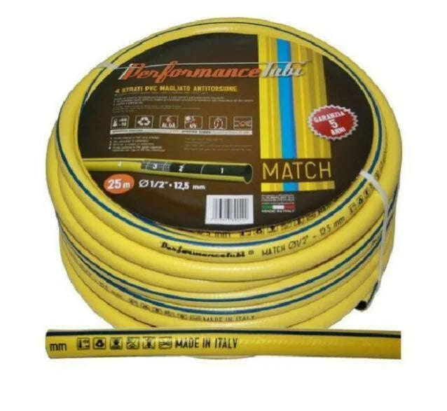 Baštensko Crevo 1/2" 25m i 50m PLAY – Troslojno Crevo za Zalivanje | Italijanski Kvalitet, Dugotrajno