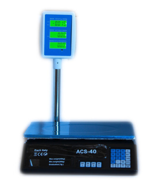 Digitalna vaga sa vratom 0-40kg LCD Ekran sa obe strane