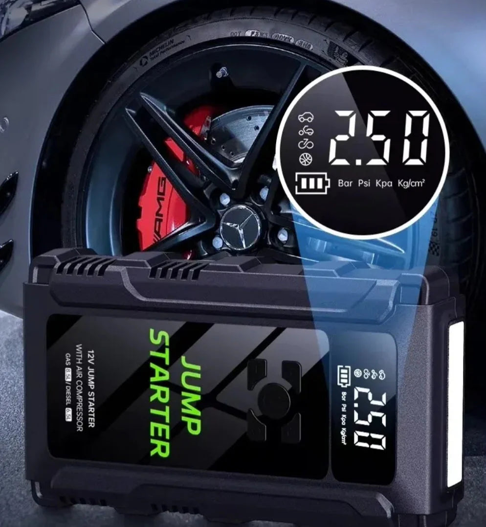 Starter buster kompresor power bank lampa 4u1