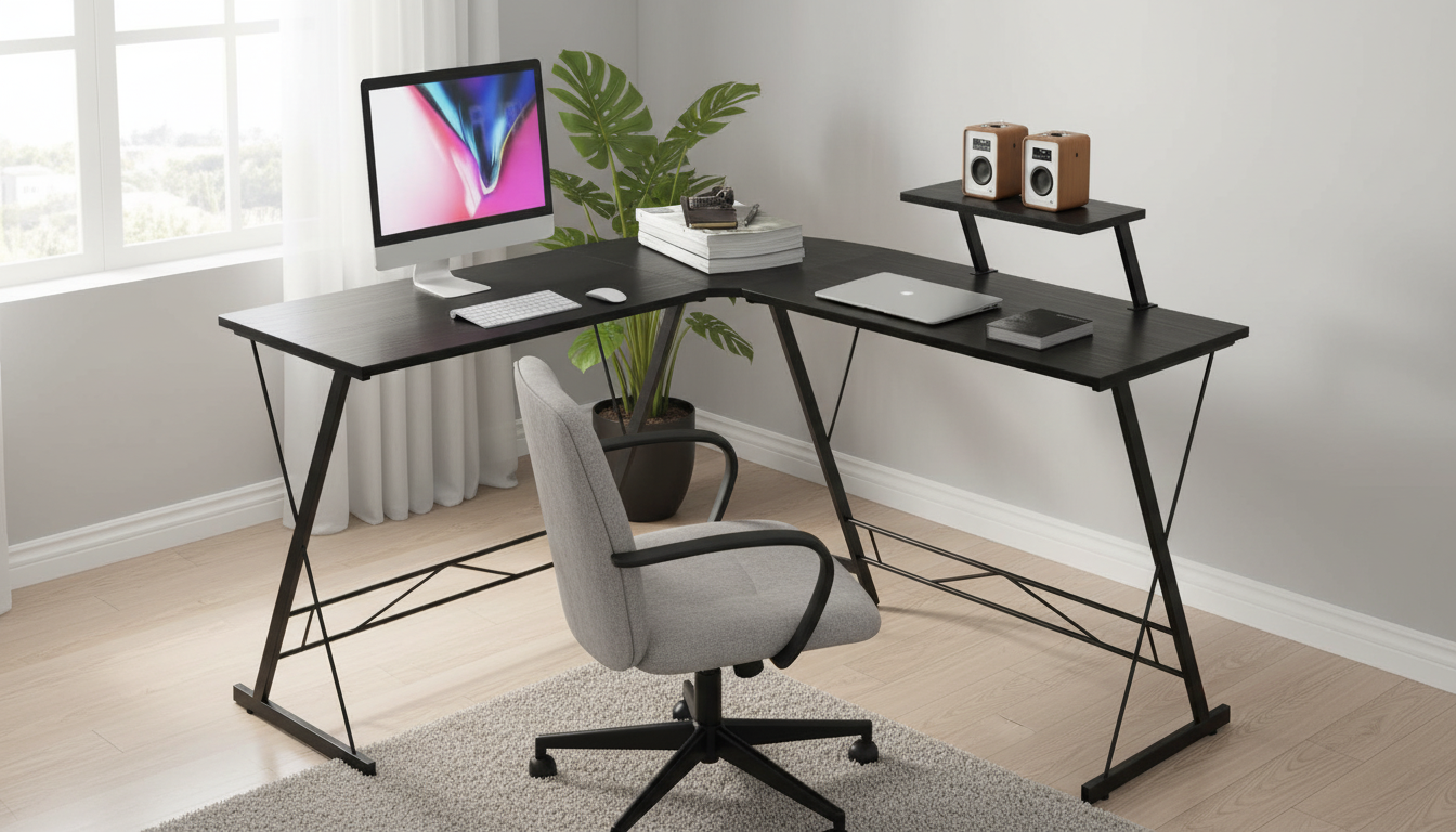 Ugaoni Radni Sto za Računar – Moderan Kompjuterski Sto za Kancelariju