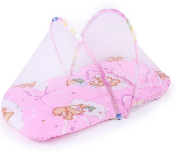 Podloga za bebe sa mrežom protiv komaraca Roza