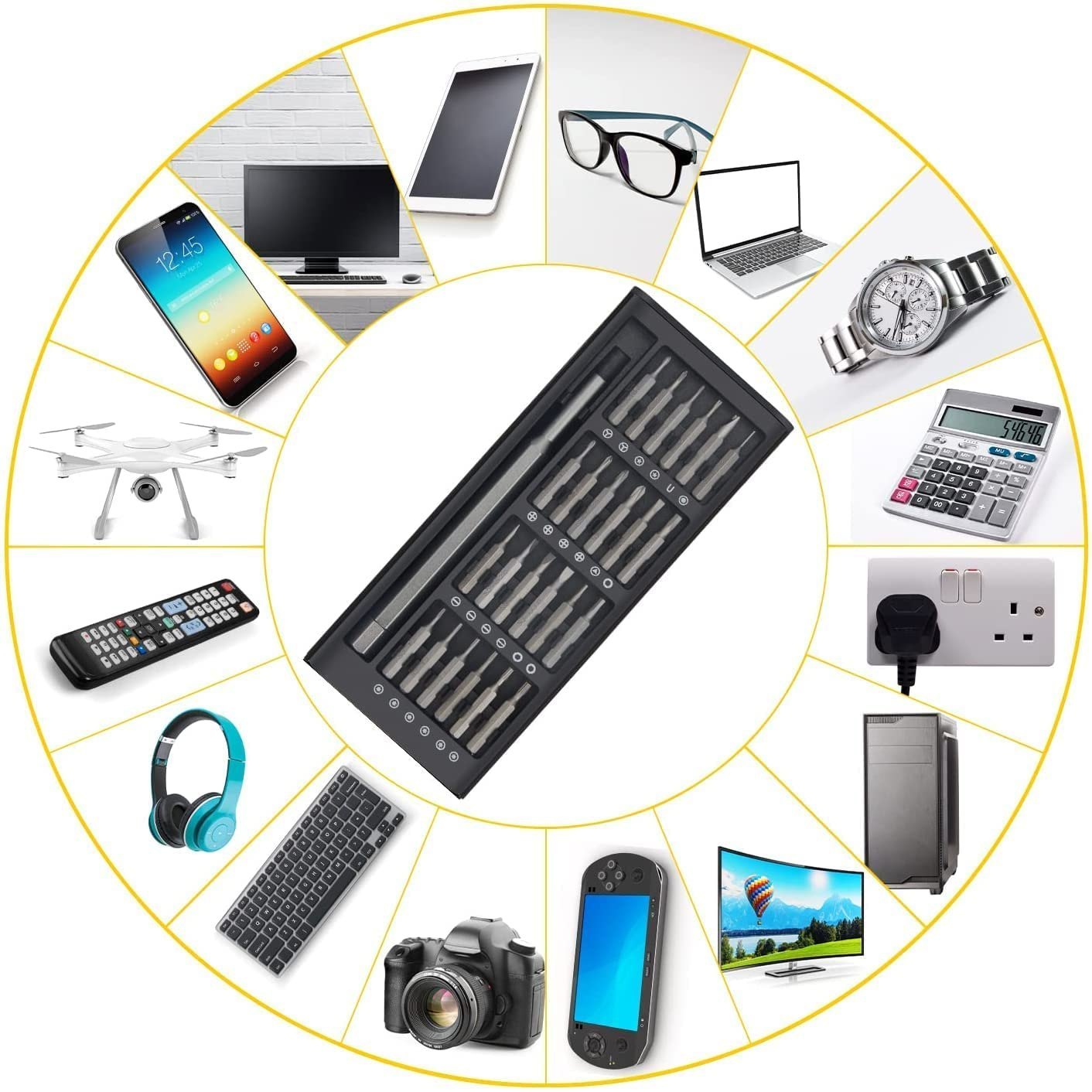 Profesionalni Set Odvijača 24u1 – Precizni Alati za Telefon, Laptop i Satove