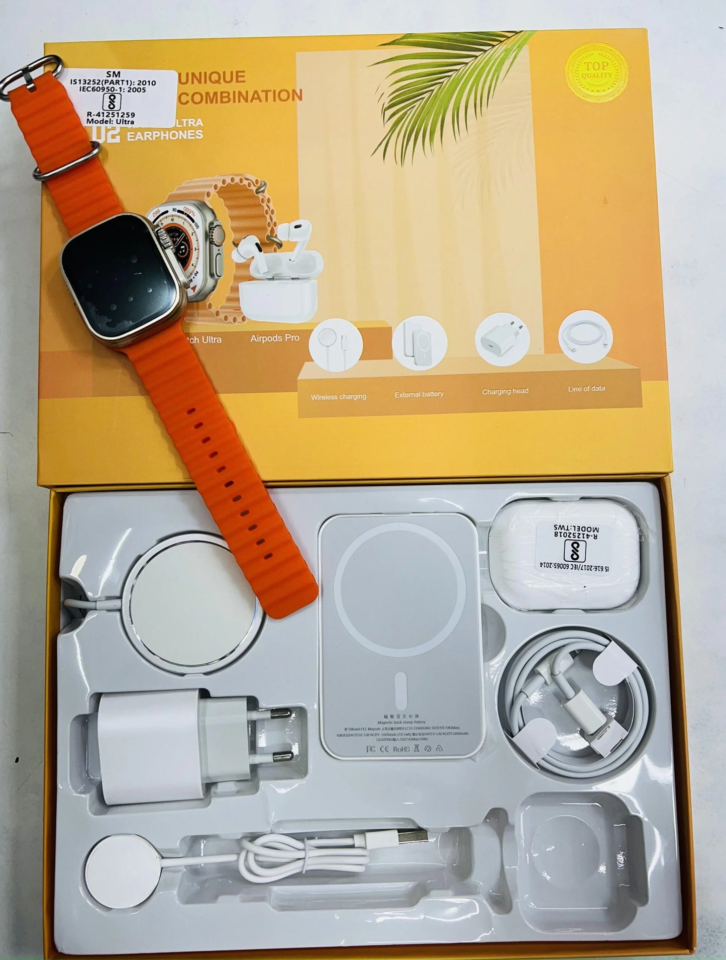 Smart sat X10 set sa slusalice, Power bank, Bezicni punjac