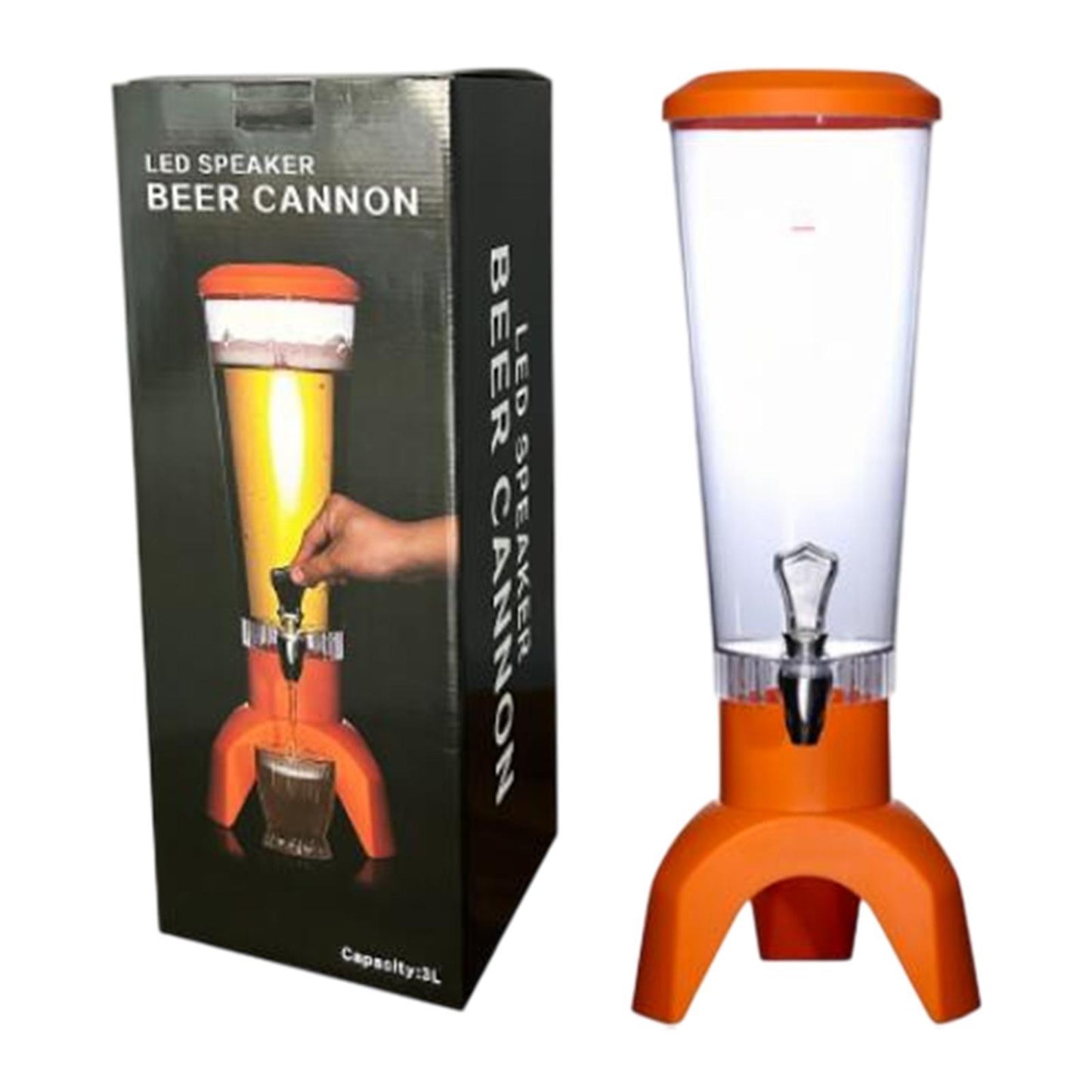 Tocilica za pivo sa zvucnikom i led svetlom 3L
