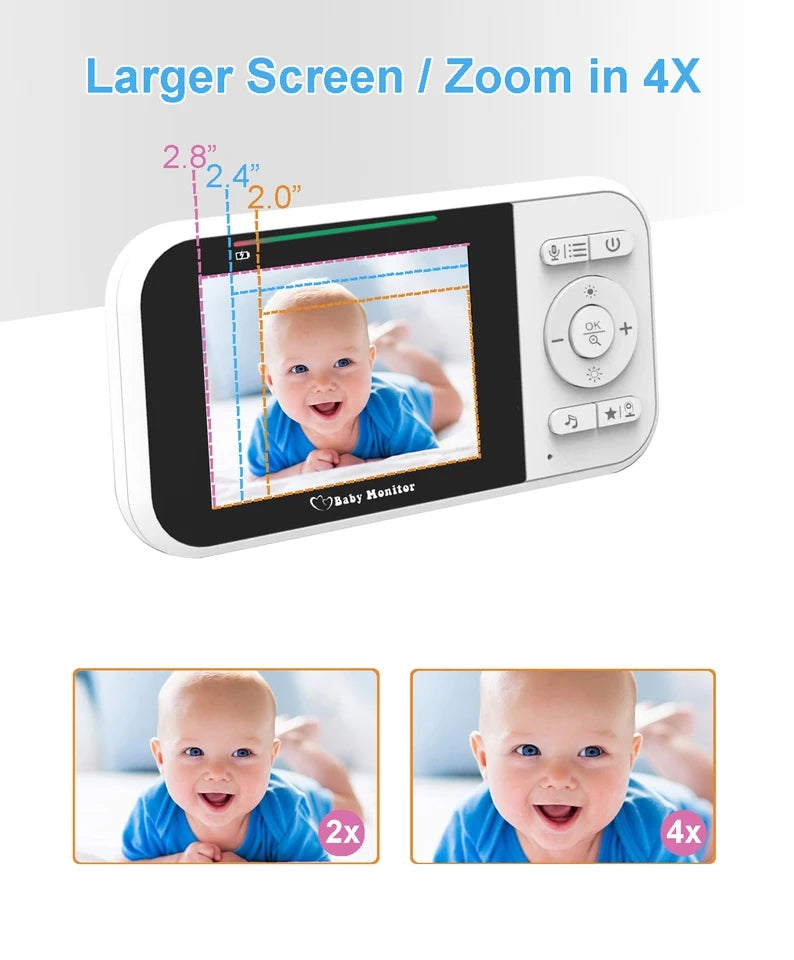 Bebi monitor Baby alarm sa kamerom i termometrom 2.8 inca