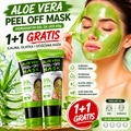 1+1 GRATIS AloeGlow Peel Off Maska sa Aloe Verom – Dubinsko Čišćenje Lica, Hidratacija i Sjajna Koža Bez Mitisera i Masnoće
