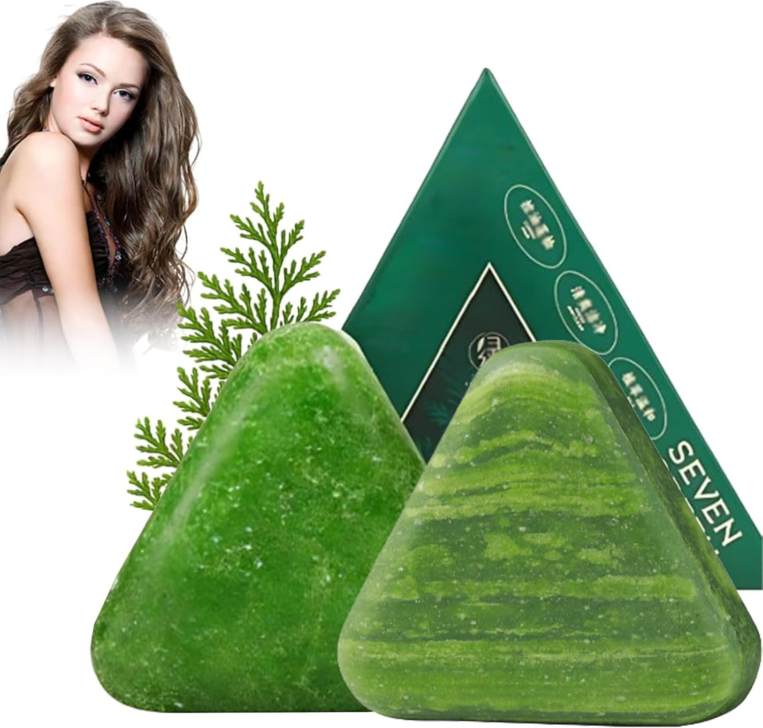 1+1 GRATIS BioHair Usman Herbal Shampoo Bar – Prirodni Biljni Šampon Protiv Opadanja Kose za Brži Rast i Jačanje Kose za Žene i Muškarce