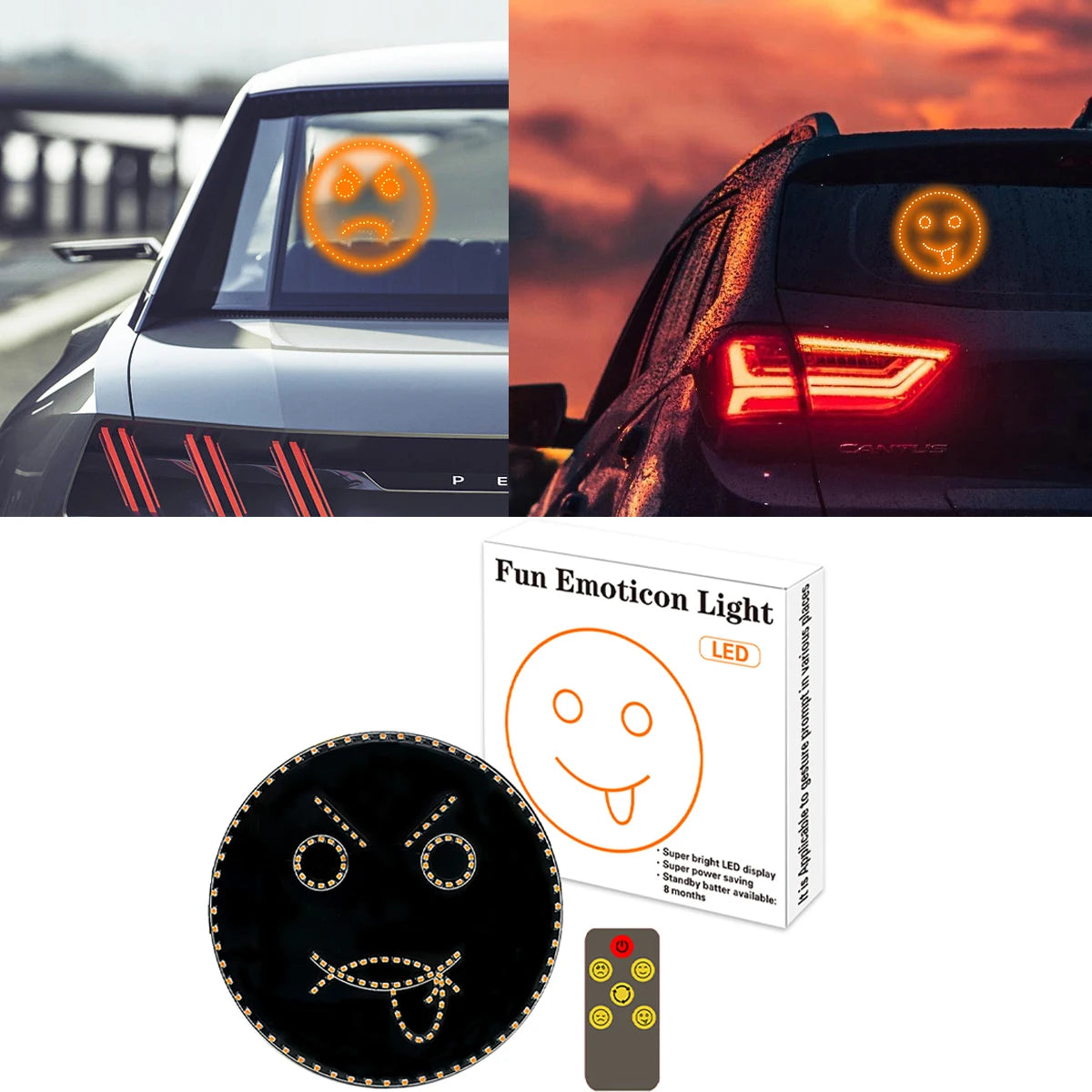 LED emoji displej za automobile