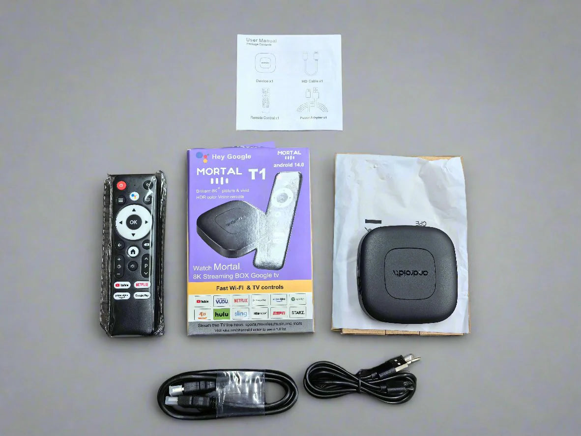 Android Tv Box Mortal T1 4k Ultra HD Android 14 5G 2G/16G