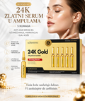24K Zlatni Serum u Ampulama – 5 Ampula za Lice | Anti-Age, Hidratacija i Učvršćivanje Kože