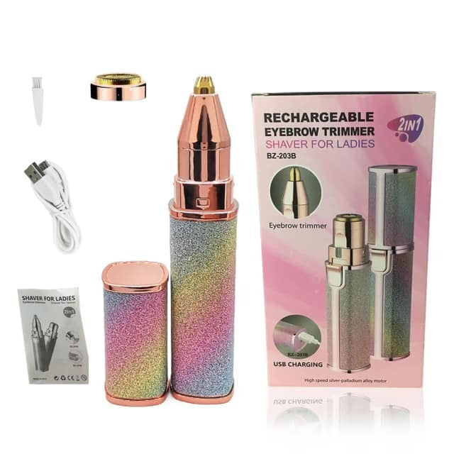 2 u 1 Aparat za Uklanjanje Dlačica i Trimer za Korekciju Obrva