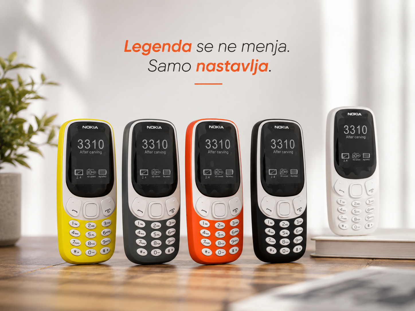 Nokia 3310 Dual SIM Mobilni Telefon – 2 SIM Kartice, Srpski Meni, Klasični Tasteri