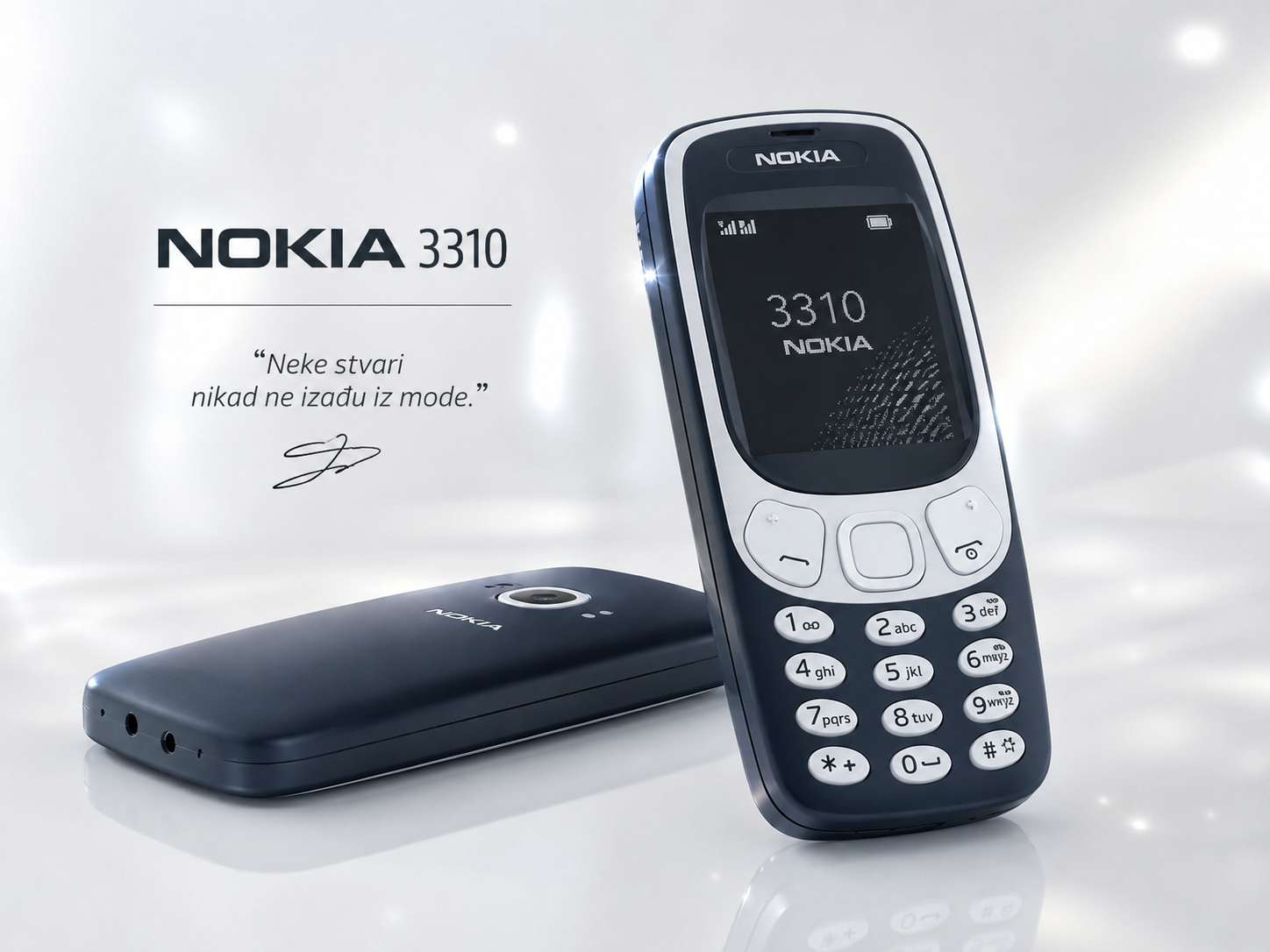 Nokia 3310 Dual SIM Mobilni Telefon – 2 SIM Kartice, Srpski Meni, Klasični Tasteri