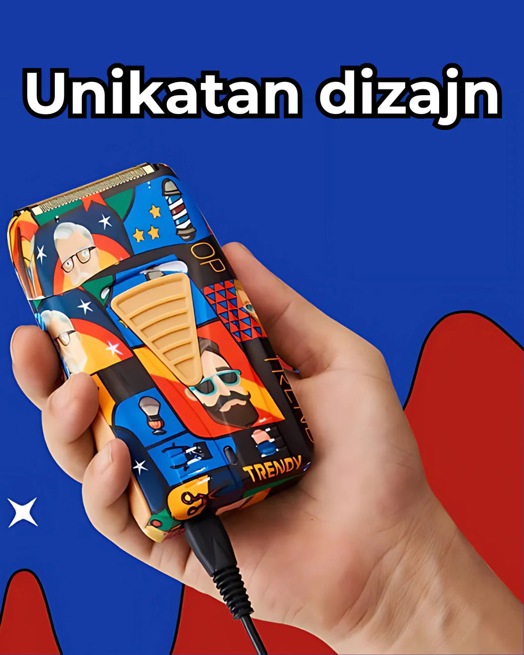 Masinica za sisanje + Masinca za brijanje Rozia Graffiti