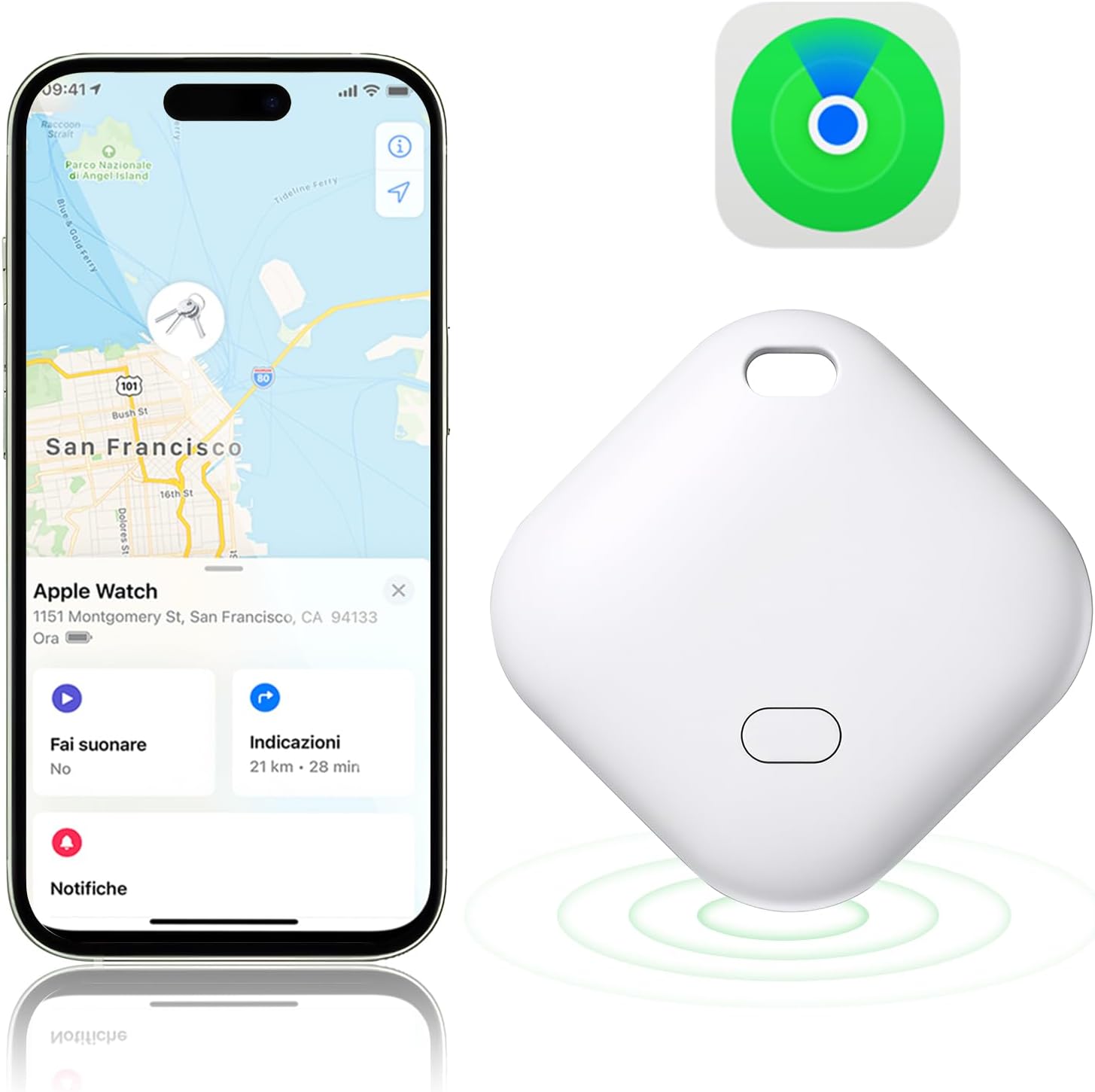 Bluetooth lokator X-TAG