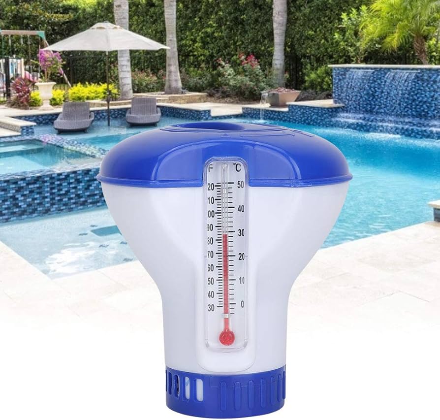 Plutajući Dozator Hlora sa Termometrom – Precizna Kontrola i Čista Voda u Bazenu
