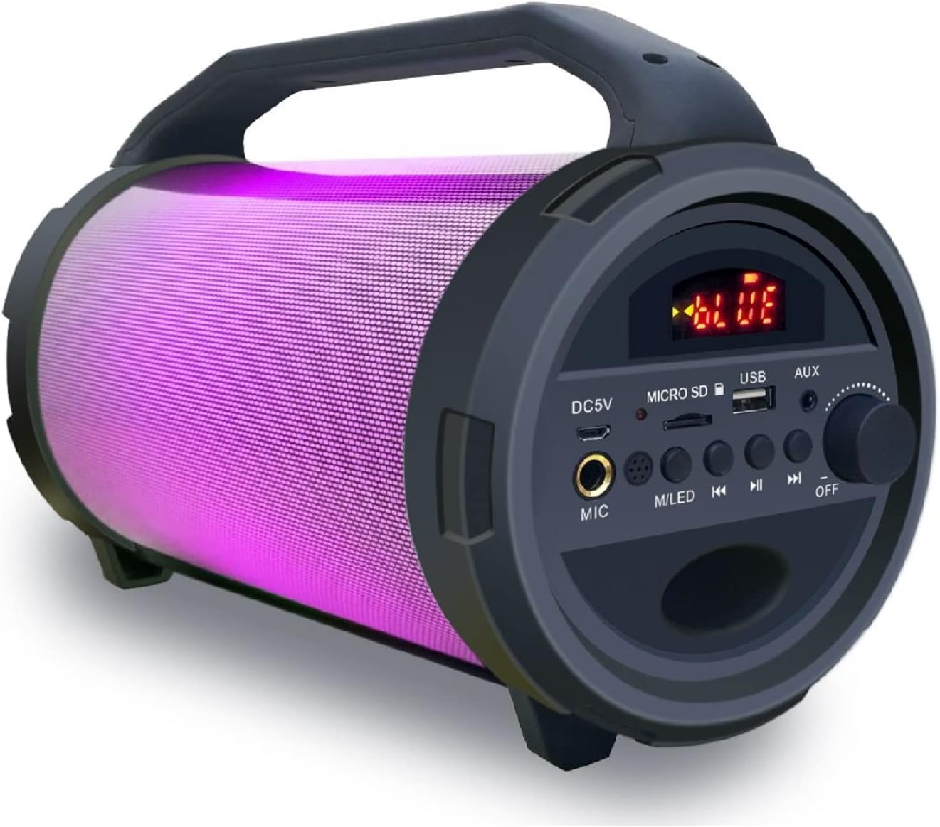 Bluetooth zvučnik BAZOOKA sa led svetlom