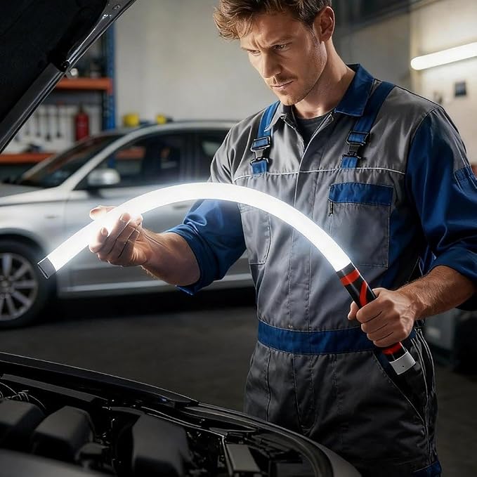 Fleksibilna LED Radna Lampa – Punjiva Savitljiva LED Lampa sa 3 Jačine Svetla za Auto i Radionicu