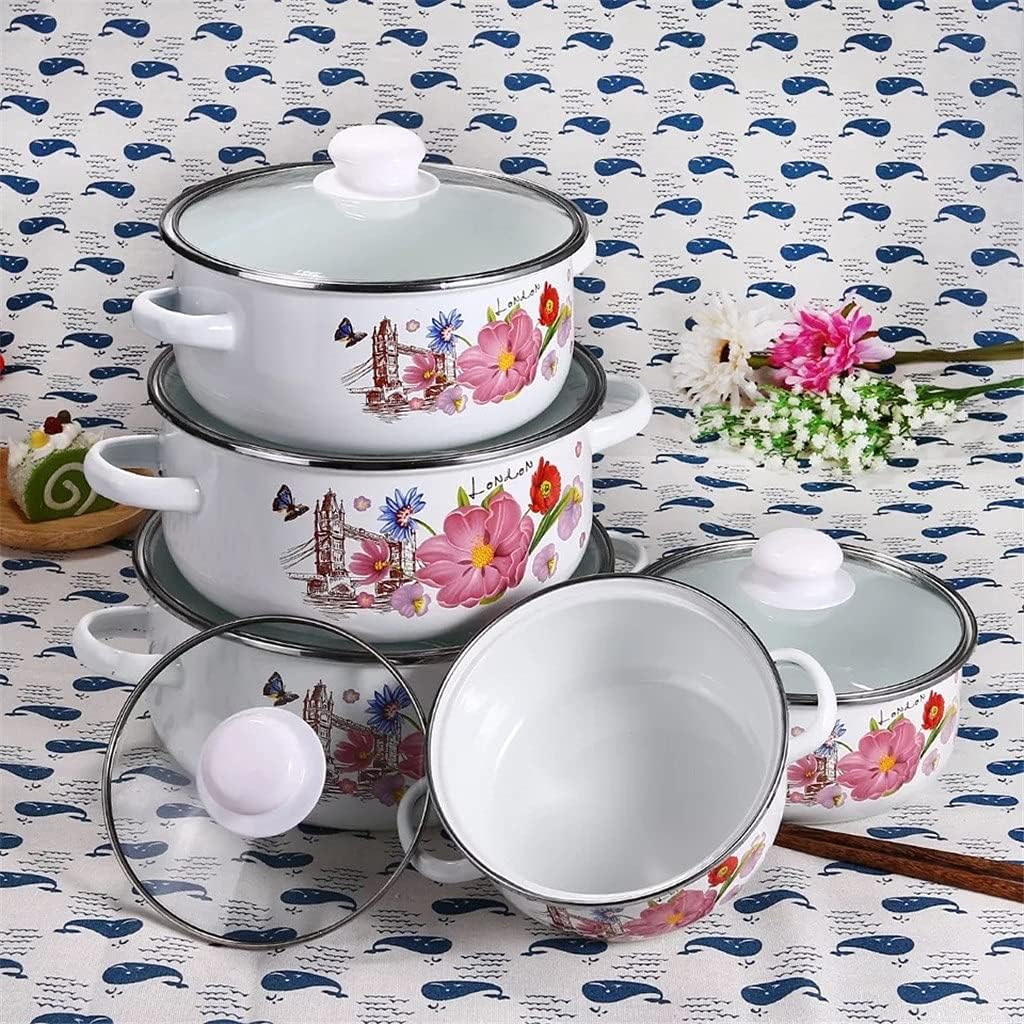 Set Emajliranih Šerpi 5 Delova