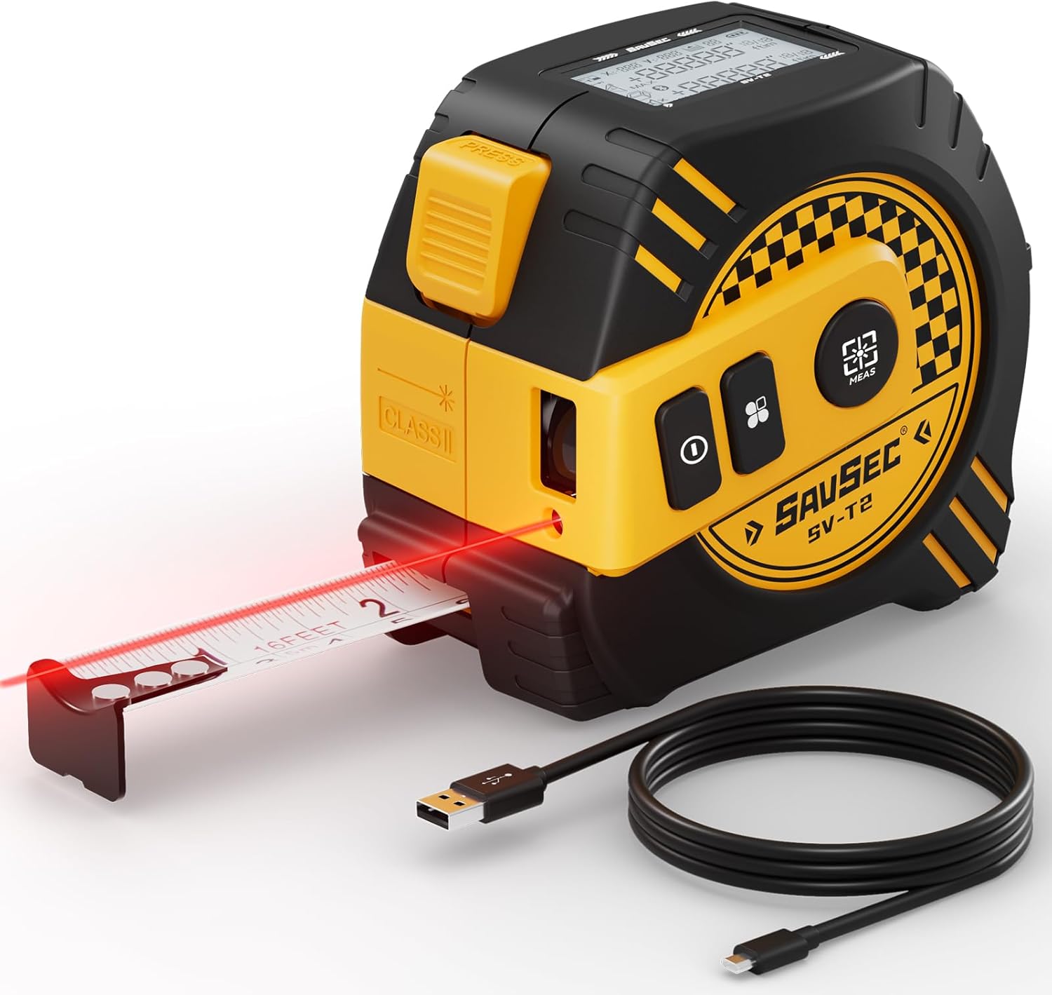 Laserski Metar 2 u 1 sa USB Punjenjem do 80m