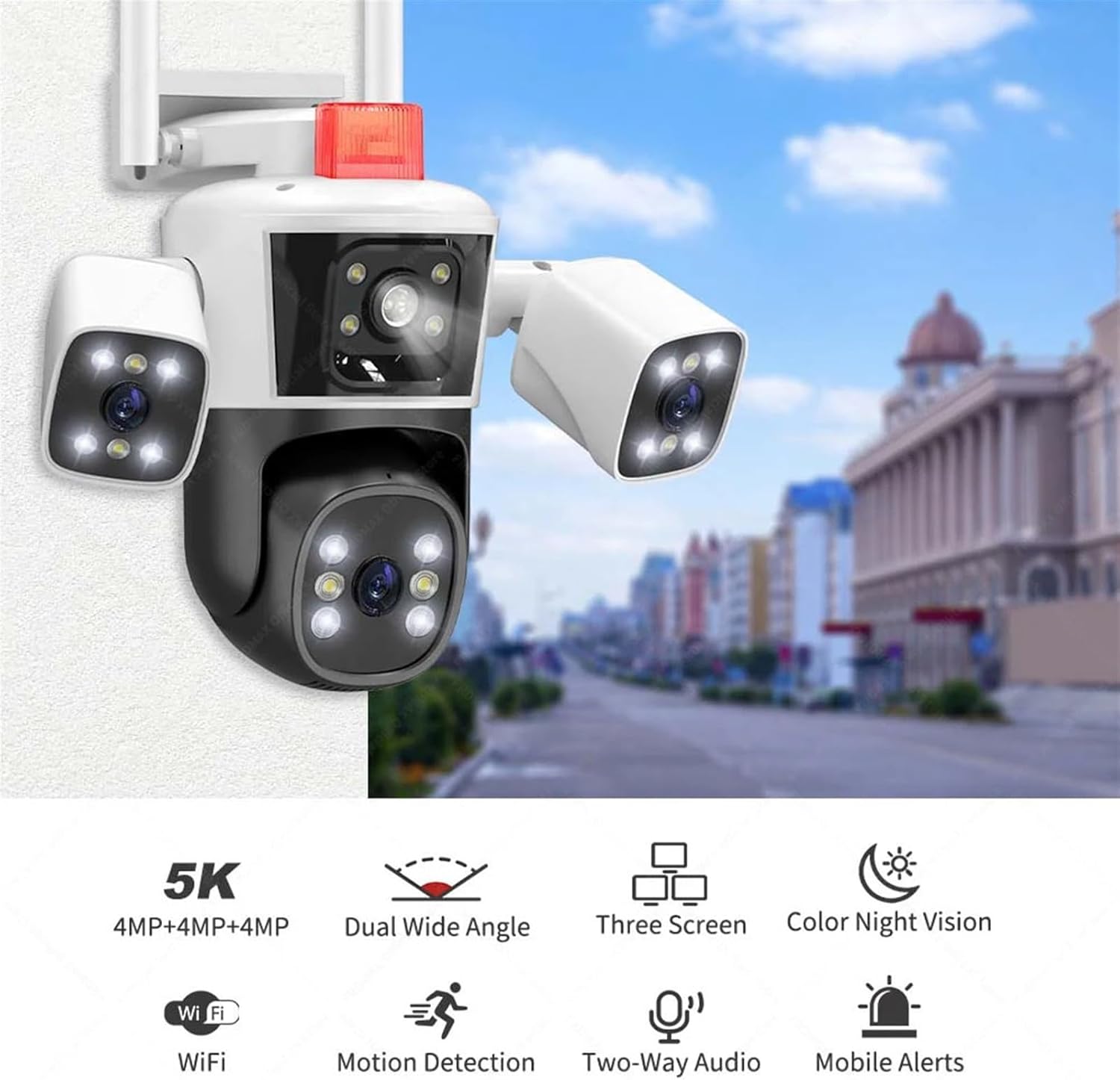 PTZ kamera BULLET 25MP 4 sociva i 4 kamere 4K