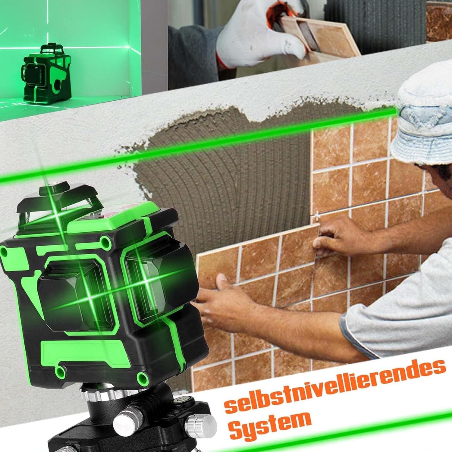 Građevinski Laser za nivelaciju 4D 16 linija sa postoljem