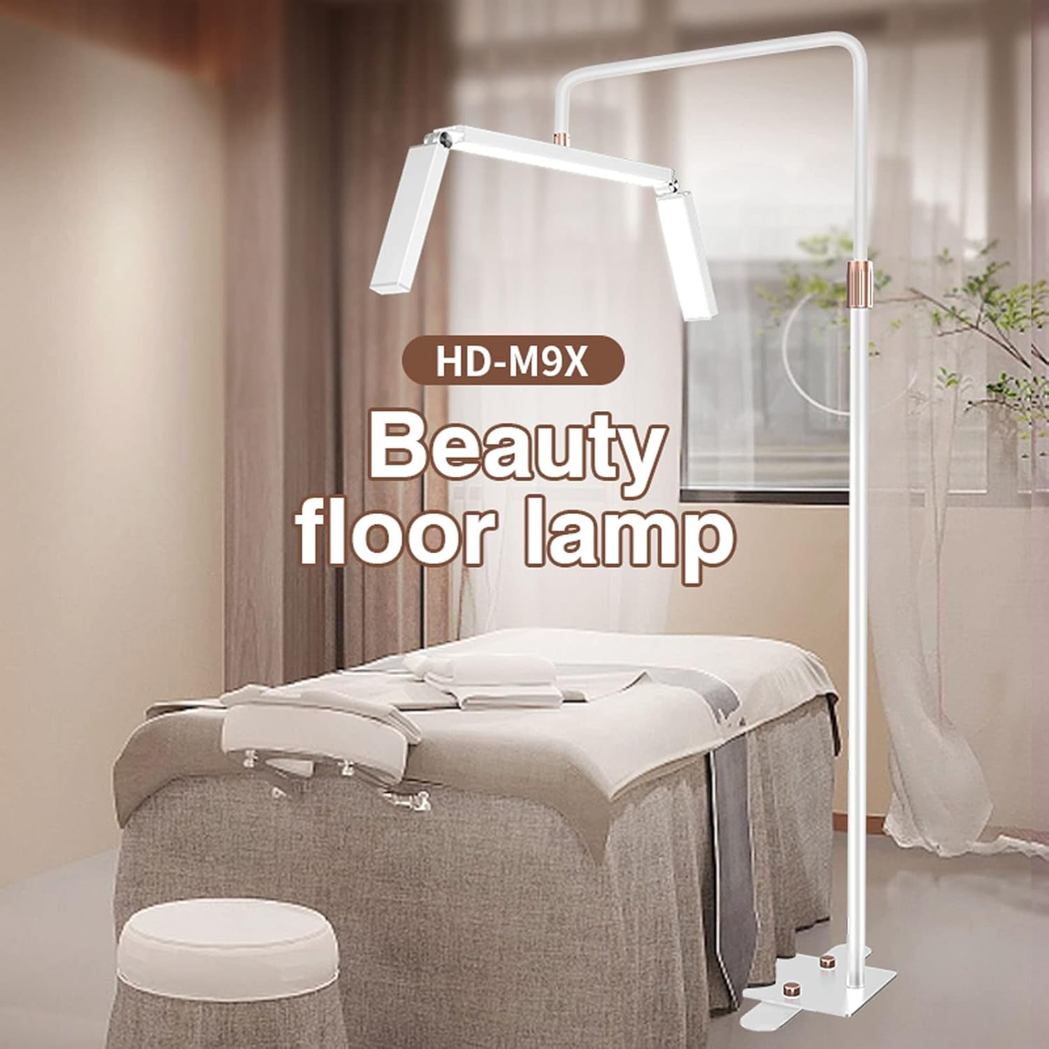 LED Podna Lampa za Trepavice – Trokraka 23" | Profesionalno Beauty Osvetljenje