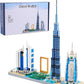 Dubai Skyline Arhitektonski Model – Kolekcionarski Micro Kocke Set za Odrasle