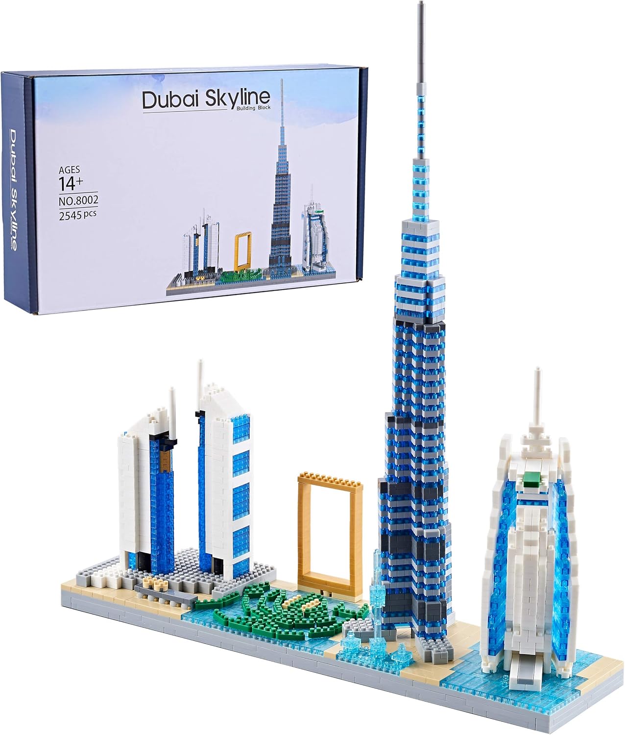 Dubai Skyline Arhitektonski Model – Kolekcionarski Micro Kocke Set za Odrasle