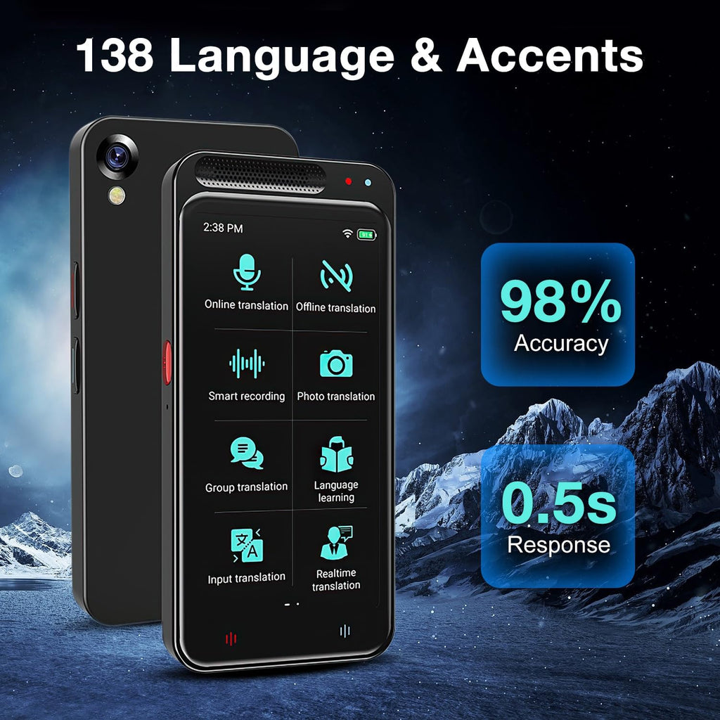 Glasovni Prevodilac 138 Jezika Z6 – Pametni Translator sa Touch Ekranom