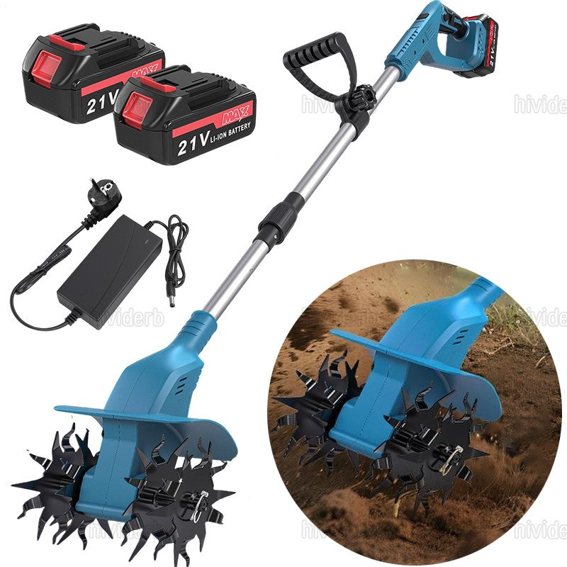 Aku kultivator freza za baštu sa dve baterije