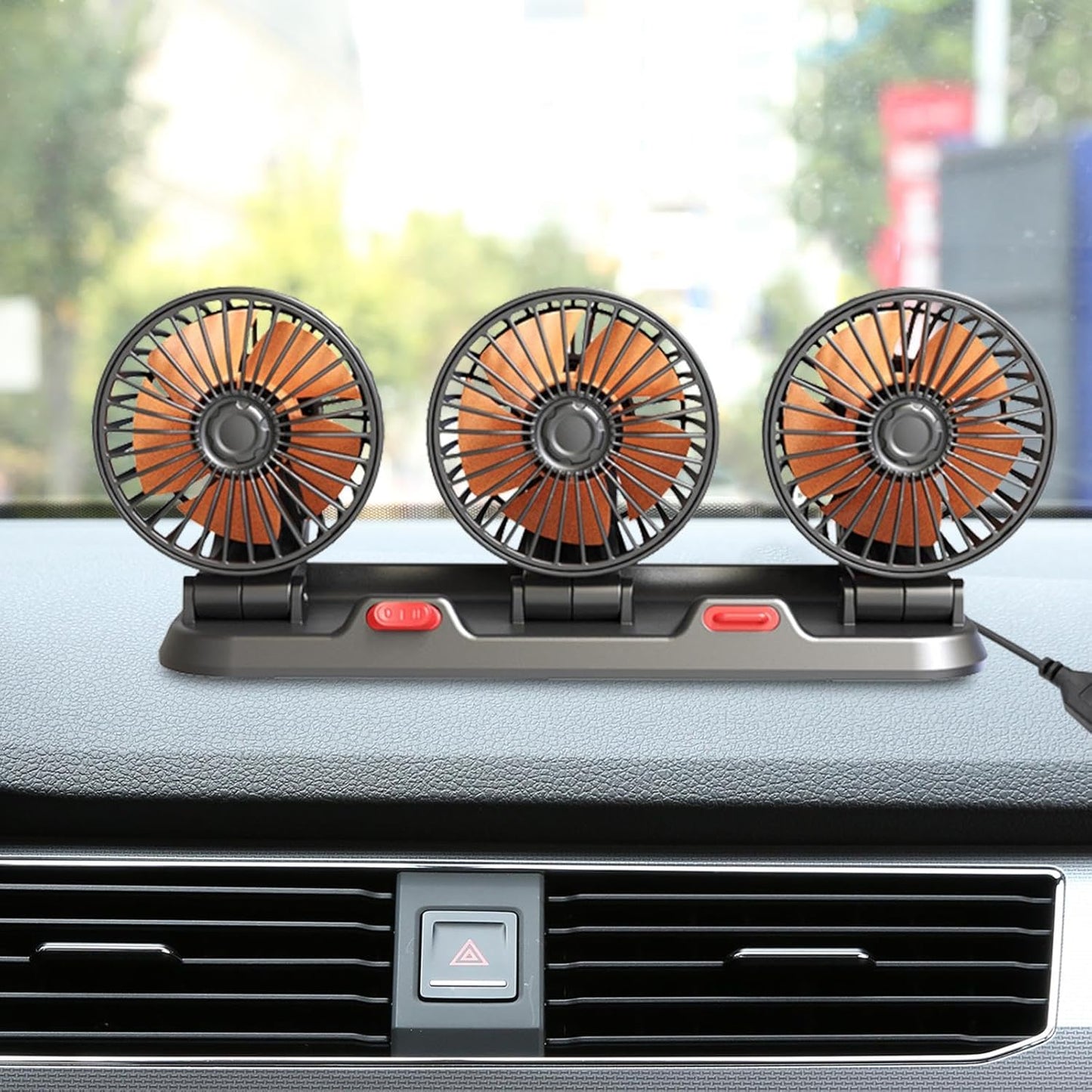 Auto Ventilator 12V 3u1 – Snažan Trostruki Ventilator sa Tihim Radom