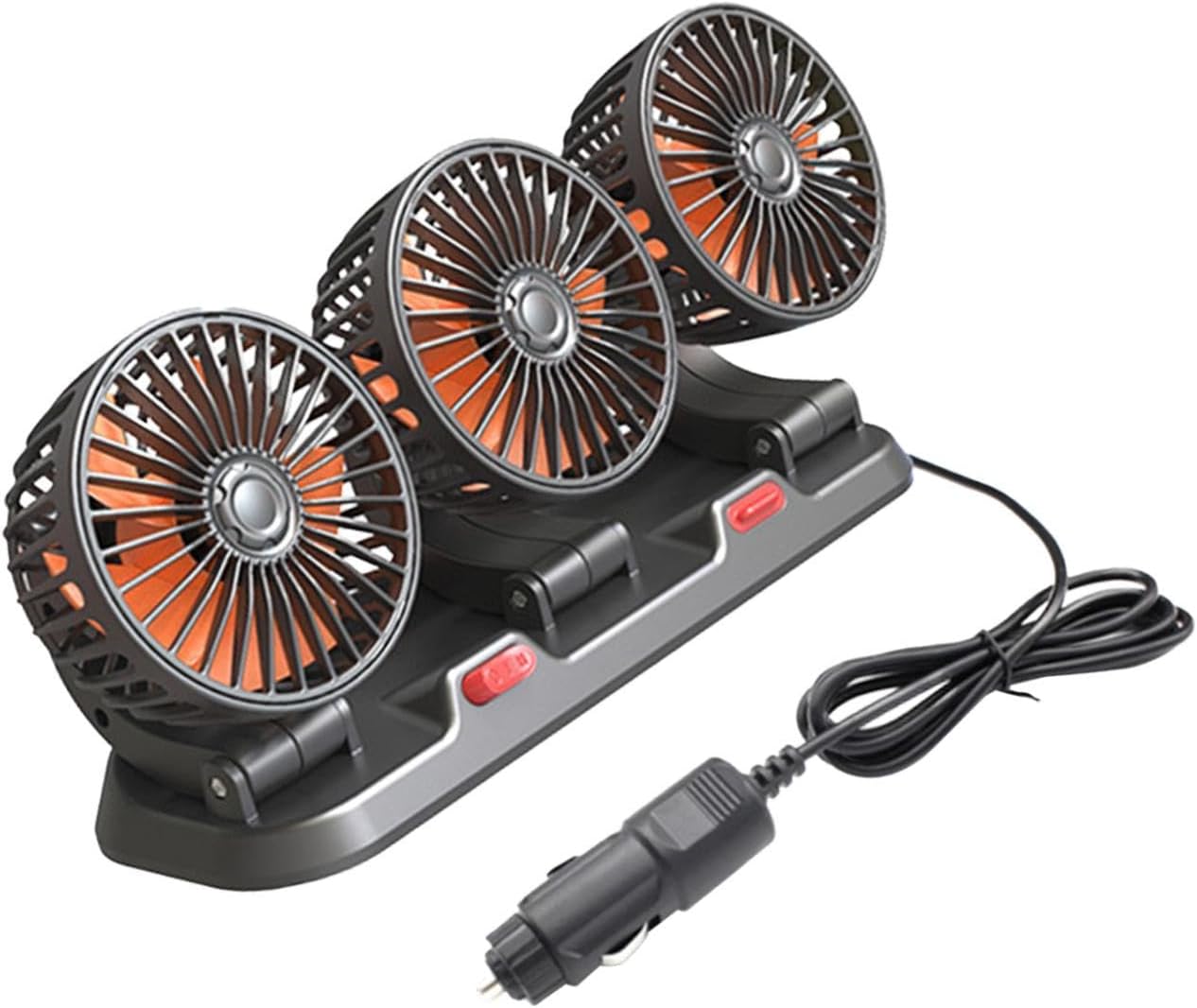 Auto Ventilator 12V 3u1 – Snažan Trostruki Ventilator sa Tihim Radom