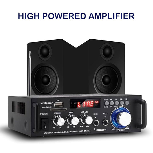 BT-298 Pro HiFi Bluetooth Pojačalo 400W×2 sa MIC i FM Radiom