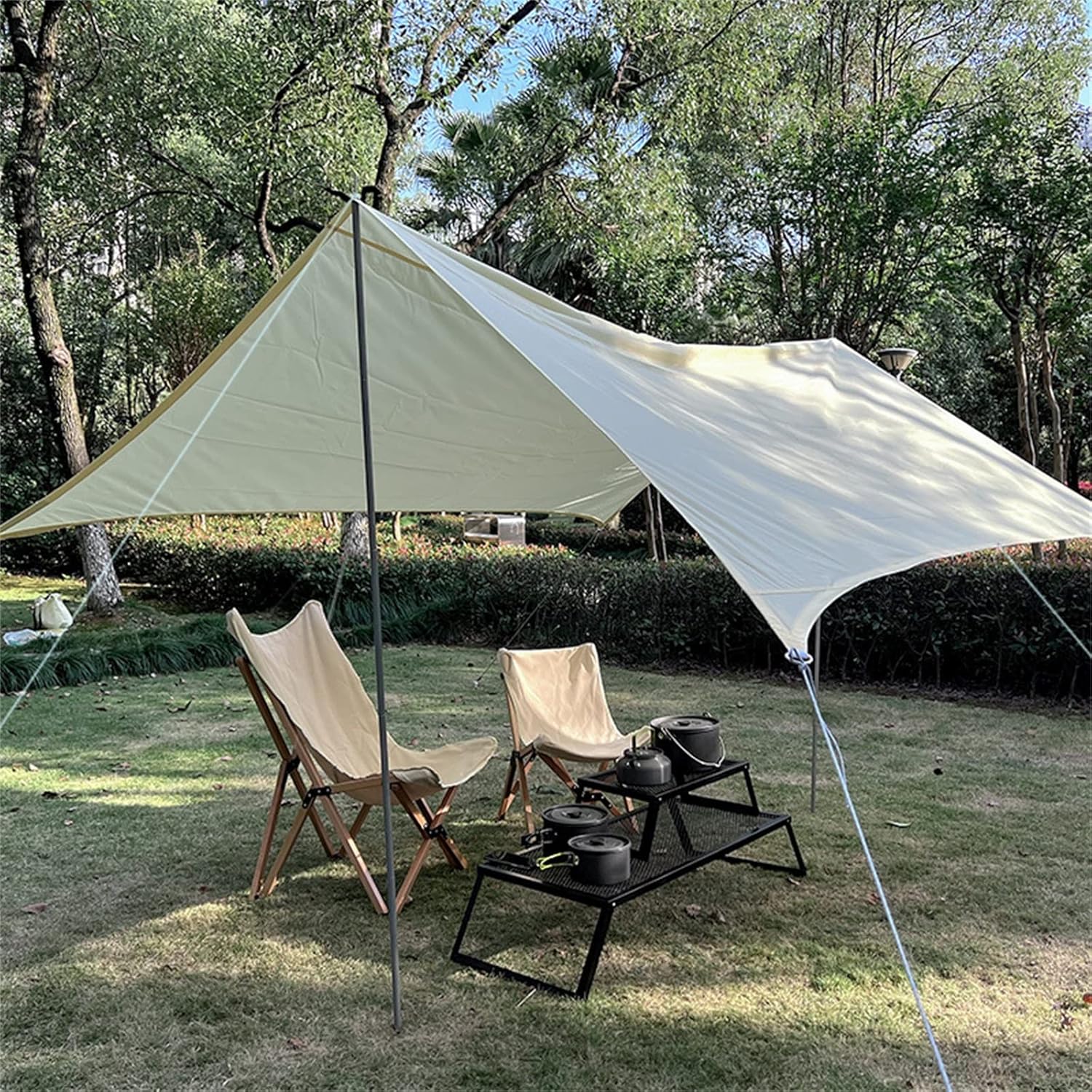 Baštenska Tenda Oaza 3x3m / 3x5m – Velika Zaštita od Sunca i Kiše za Dvorište, Plažu i Kampovanje