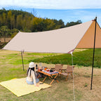 Baštenska Tenda Oaza 3x3m / 3x5m – Velika Zaštita od Sunca i Kiše za Dvorište, Plažu i Kampovanje