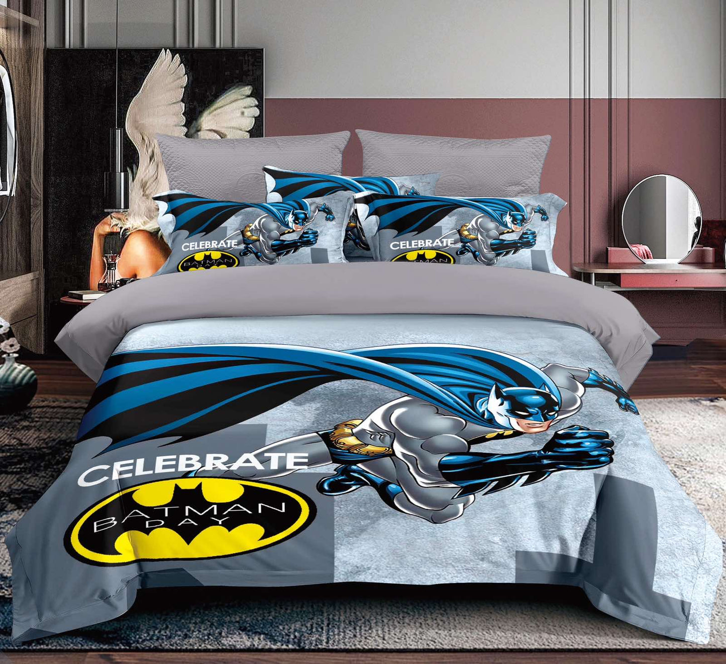 Batman 3D Posteljina za Decu – Mekana i Kvalitetna 140x200
