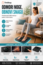 Bežični EMS Stimulator Mišića i Masažer Stopala – Fizioterapijski Stimulator za Opuštanje i Masažu