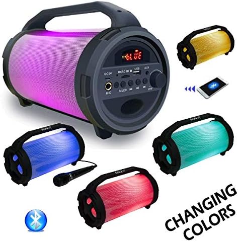 Bluetooth zvučnik BAZOOKA sa led svetlom