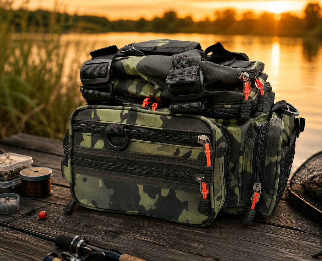 Kaida TP23 Camo Torba za Ribolov | Profesionalna Carryall Torba sa Više Džepova